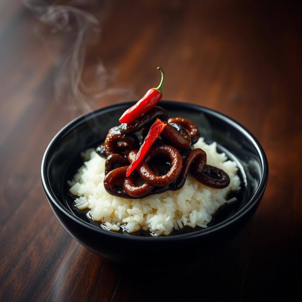 Nasi Cumi Hitam Pedas